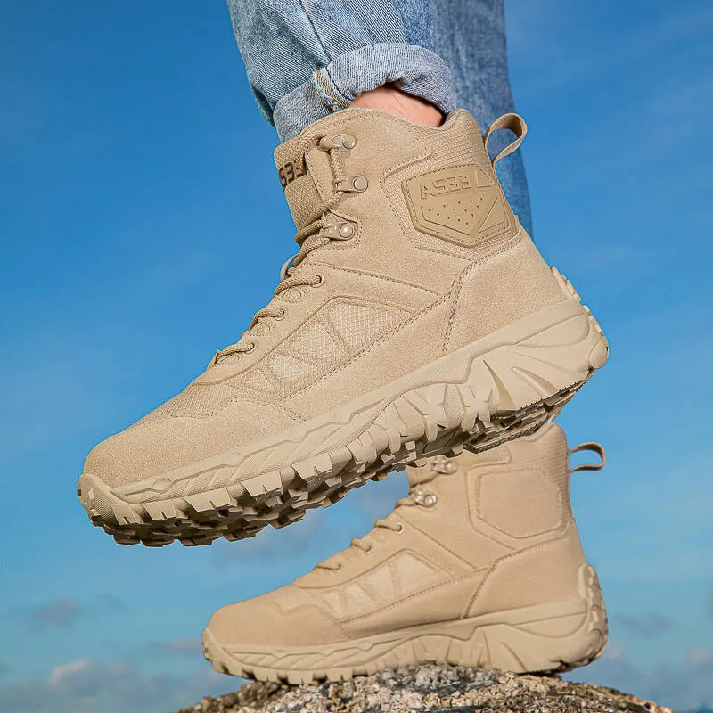 Men's Boots 2026 Outdoor Ankle Boots Non-slip Hiking Boots High Quality Sports Shoes Wear-resistant Jungle Trekking Size 39-47