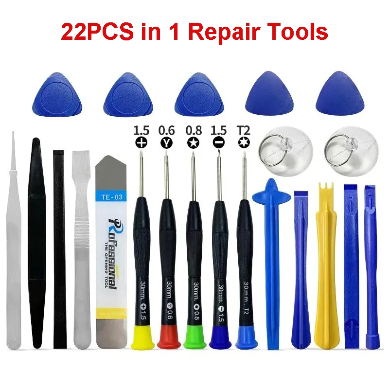 22 In 1 Phone Repair Tools Precision Screwdriver Maintenance Kit Set Multifunctional Disassembly Tool For Mobile Phone Pad PC