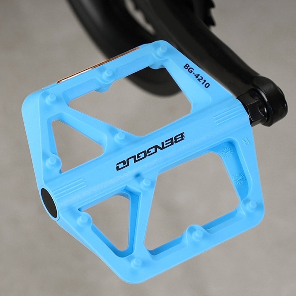 NPY NEW Double DU Bearing Bike Pedals with Reflector for Mountain Road Cycling Flat Bicycle Platform Pedals Cycling Accessori