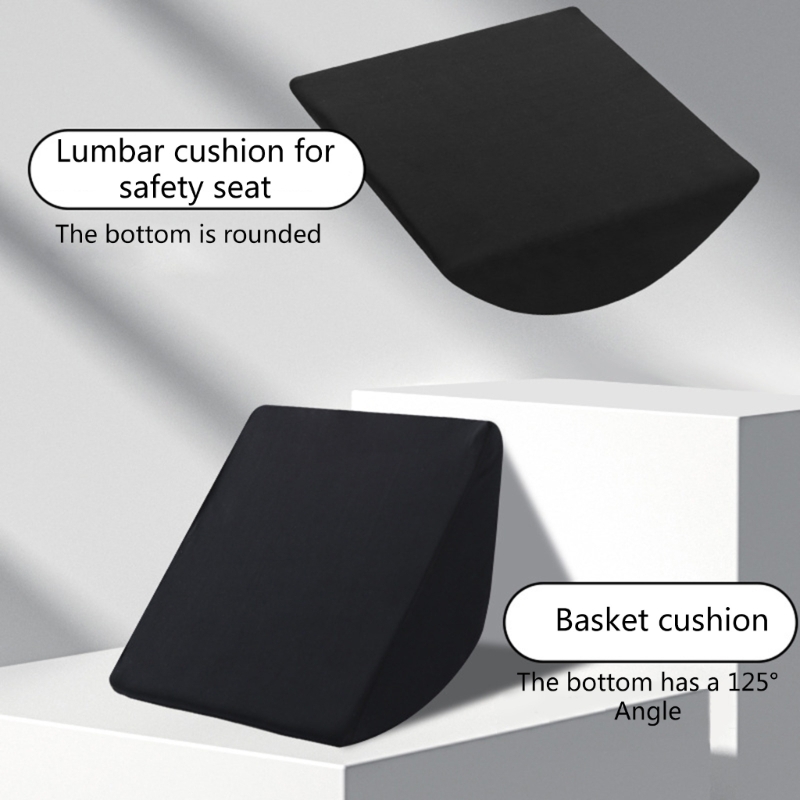 Ergonomical Back Pillow Rebounds Protections Lumbar Pillow Waist Support Pad for Baby Safety Seats & Carrying Baskets