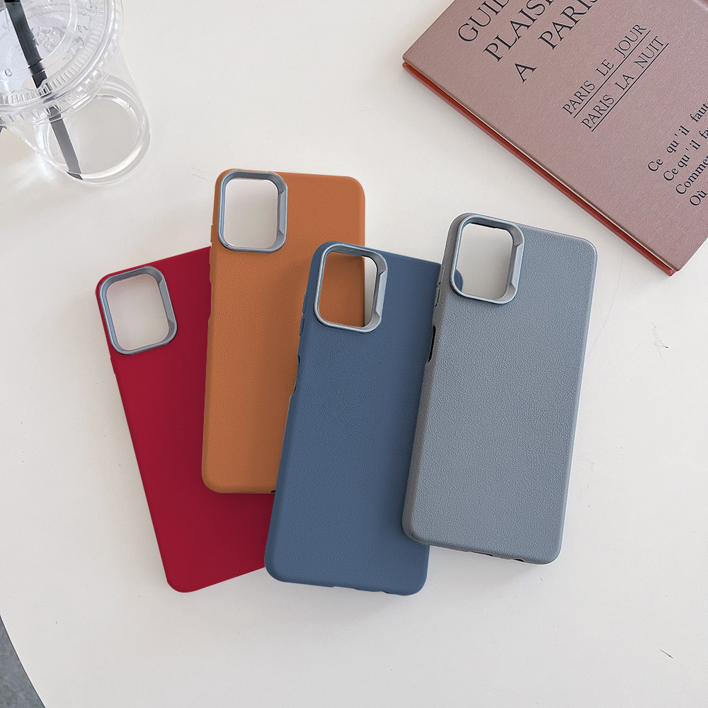 Luxury Leather Solid Shockproof Phone Case For Xiaomi Redmi 14C 13C 12R 12C 12 11A 10 Slim Hard Camera Protection Cover