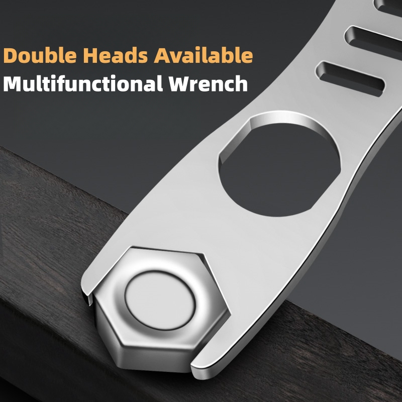 Professional Double Head Torque Wrench, Universal Screw Plate Hand Tool for Hardware Bicycle Motorcycle Maintenance