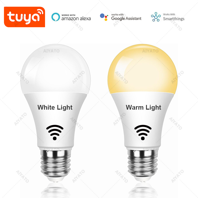 Smart Life APP WiFi E27 Bulbs 2700-6500K Cool White Warm White Neutral Llight 220V Dimmable Alexa Google Home Voice Control lightify