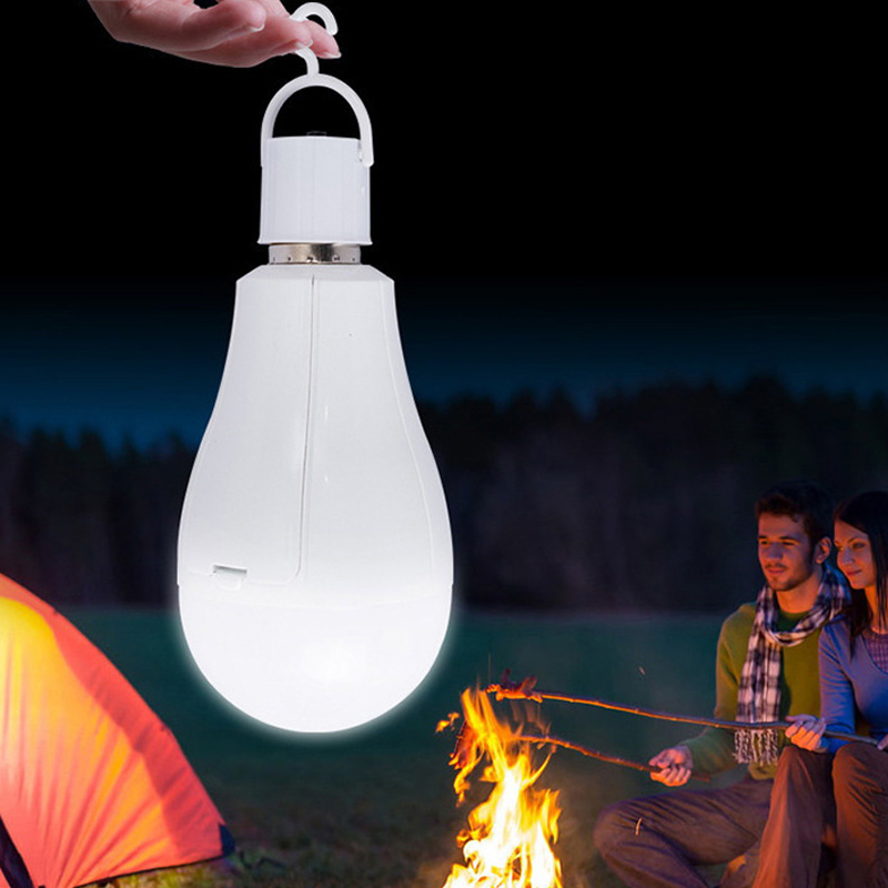 LED TYPE-C Rechargeable Light Bulb E27 20W 85-265V Emergency Bulb Hanging Camping Lamp LED Bulb Light
