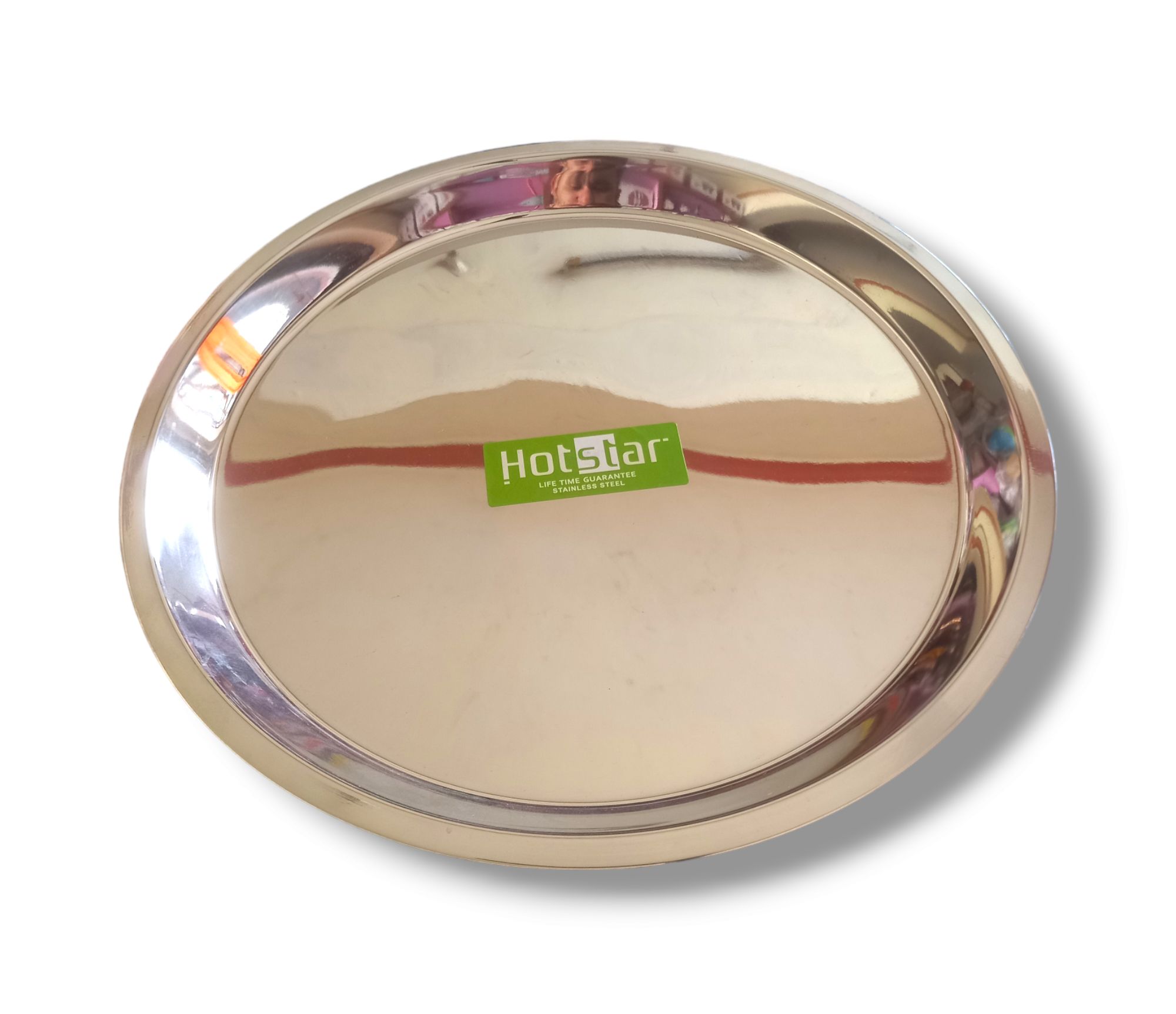 Hotstar Stainless Steel Thakali Thal/34CM/Life Time Guarantee