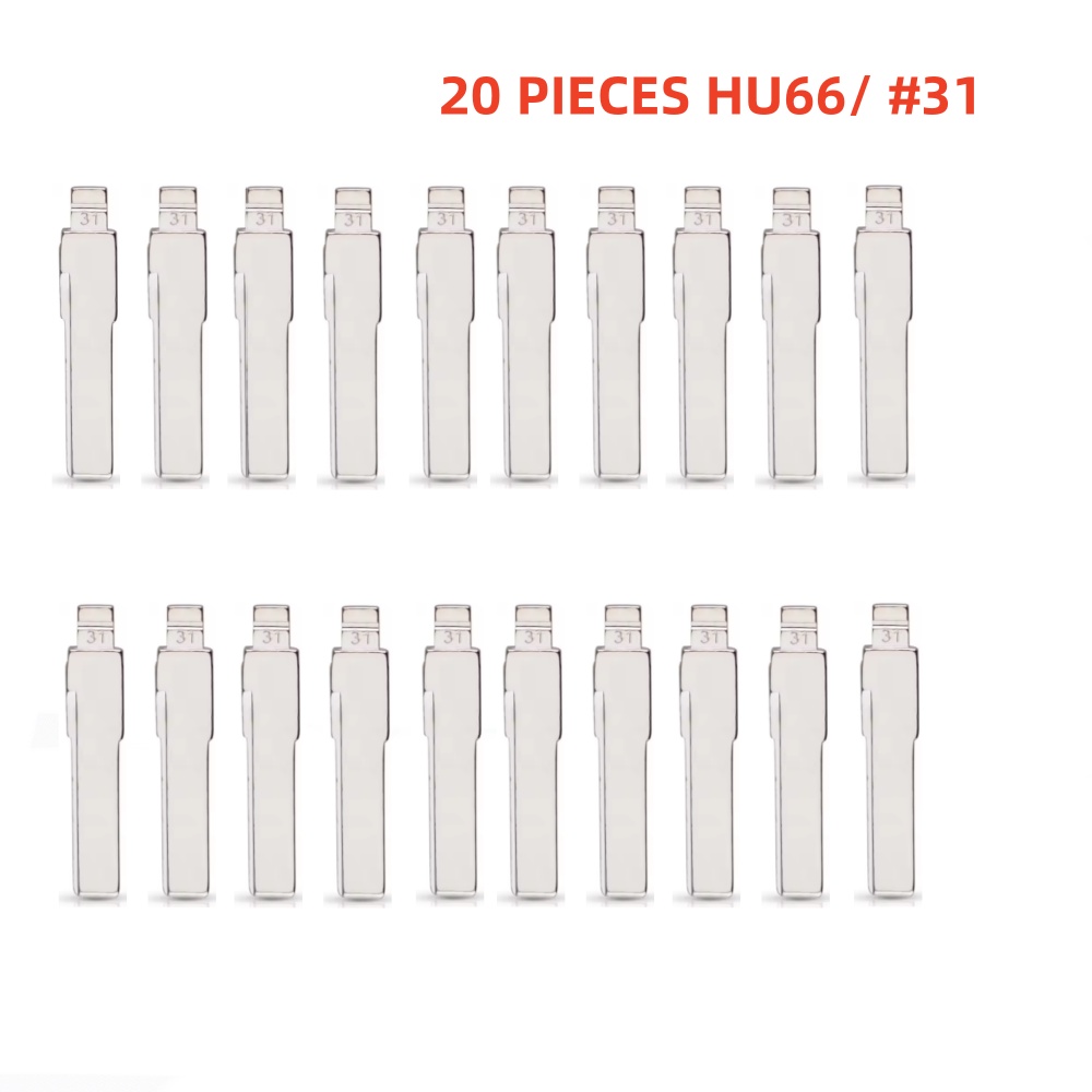 20 PIECES HU66 Flip Key Blade #31 For Xhorse / Keydiy Universal Remote Flip Keys