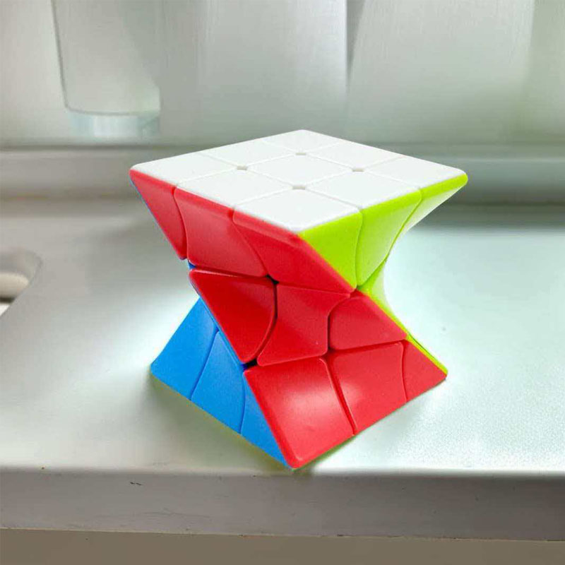 Colorful Twist Cube 3x3x3 Smooth Turning Brain Teaser for Kids Adults IQ Logic Challenges Educational Toys Birthday