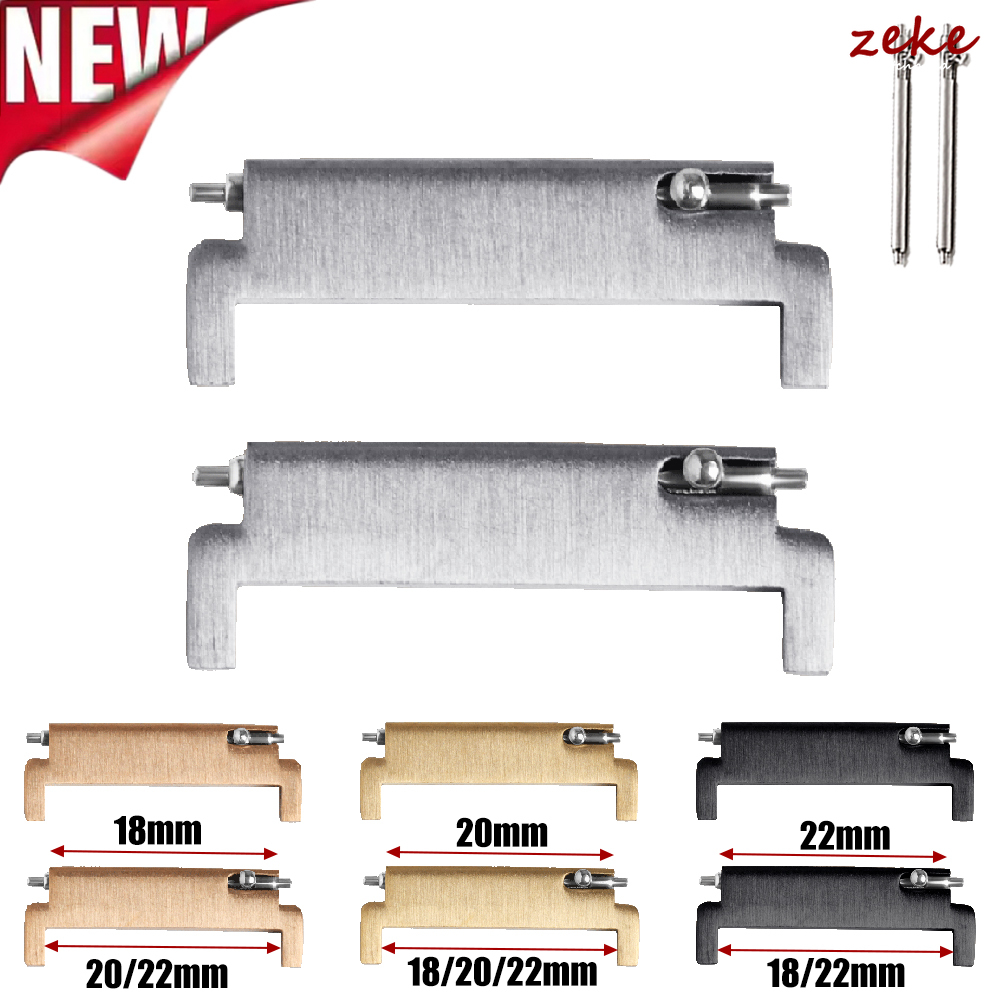 1Pair Watch Strap Adapter 18mm To 20mm 22mm,20mm To 18/20/22mm,22mm To 22mm Quick Release Pins Connectors Watch Band Accessories