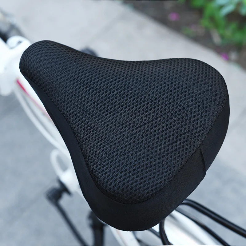 Bike 3D Saddle Cover Mountain Breathable Bicycle Seat Cushion Cover Thickened Elastic Comfortable Saddles Accessory