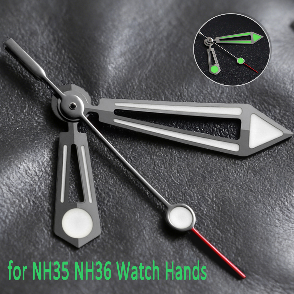 Luminous Hands for Seamaster Style Green Mechanical Replace Watches Pointers for Mod NH35 NH36 Automatic Movement Parts