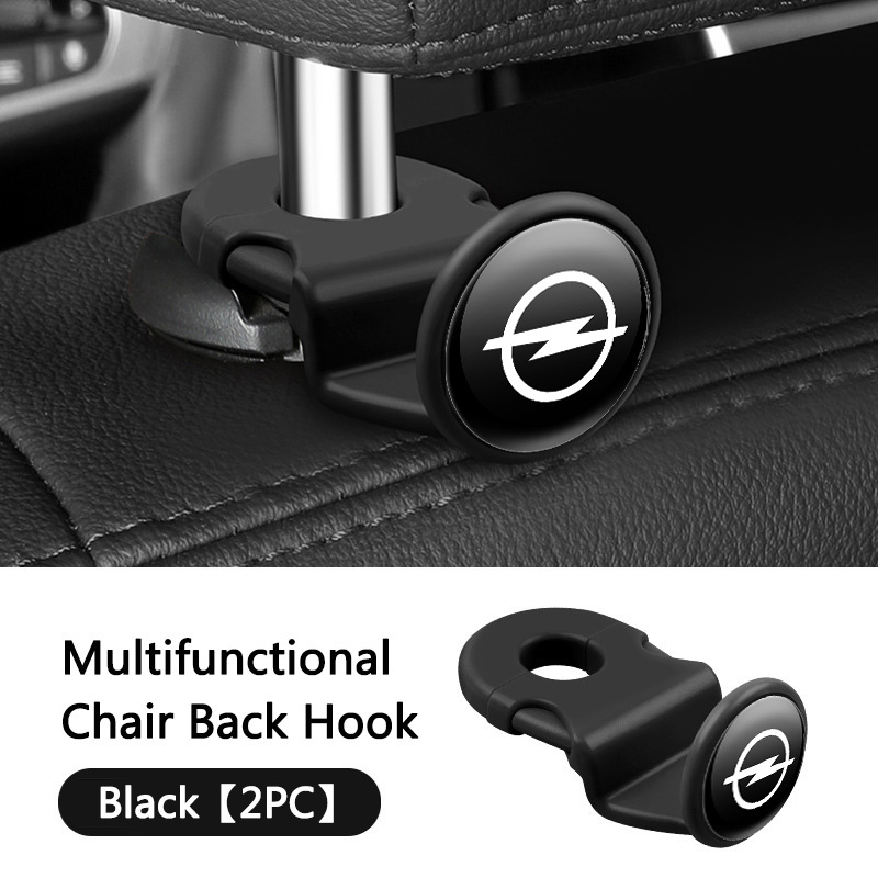 2pc Multifunctional car seat headrest hanger bag hook organizer For Opel Vauxhall OPC ADAM Insignia Antara Corsa J D H Kadett GT