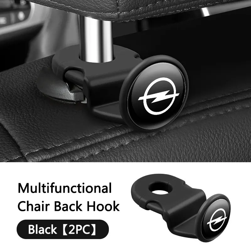 2pc Multifunctional car seat headrest hanger bag hook organizer For Opel Vauxhall OPC ADAM Insignia Antara Corsa J D H Kadett GT