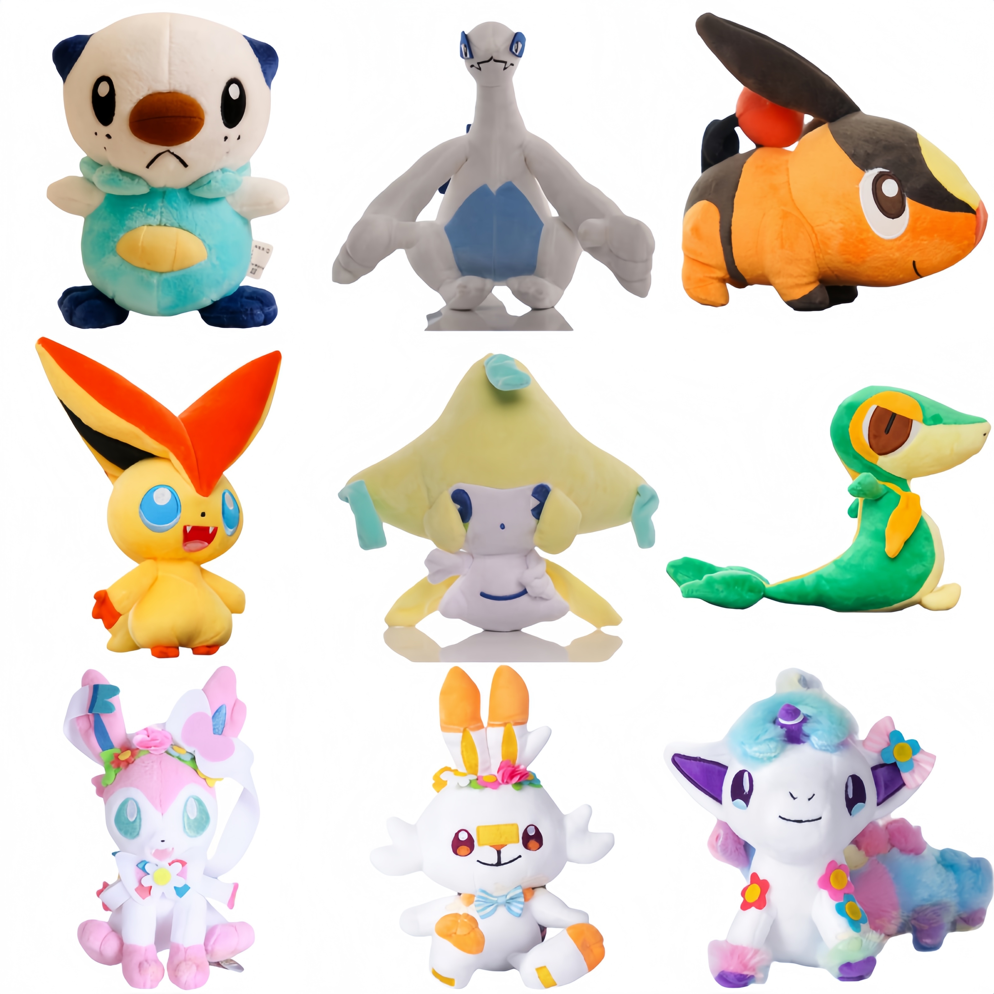 Pokemon Plush Sylveon Ponyta Toy Nivy Stuffed Doll Tepig Scorbunny Victini Deerling Oshawott Gengar Peluche Toys Kids
