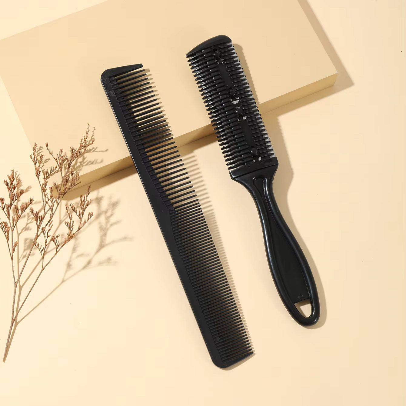 2pcs comb set, sparse shaving comb, double-sided comb, professional hairdressing tools For Hair Accessories