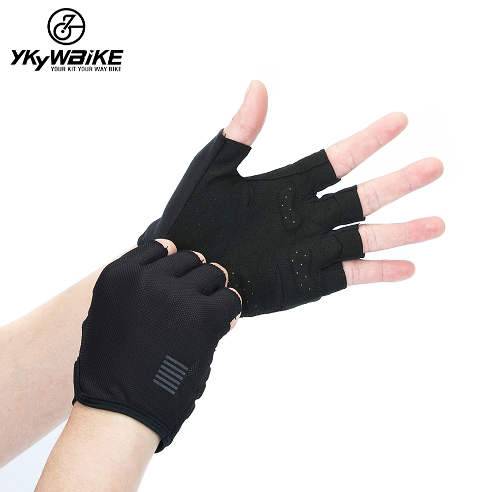 YKYWBIKE Cycling Gloves MTB Road Gloves Mountain Bike Half Finger Gloves Men Summer Bicycle MTB Bike Gloves Guantes Ciclismo