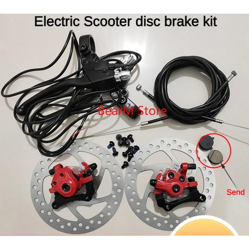 The Disc Brake Kit for Electric Scooter Is Equipped with Pads To Make Handle