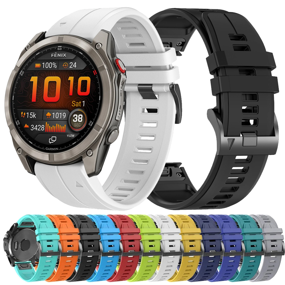 22mm 26mm Nylon Silicone Strap for Garmin Fenix 8 PRO MICROLED Watchband QUATIX/Tactix 8 Enduro3/Epix pro Quick Release Bracelet