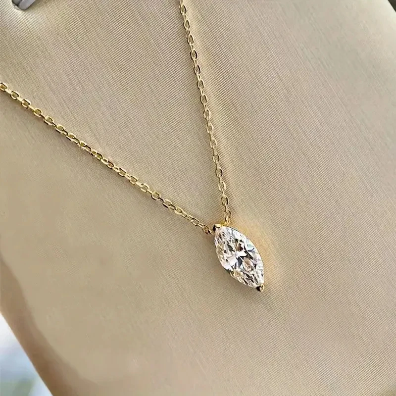 Huitan Cross with Infinity Sign Pendant Necklace for Women Simple Stylish Gold Color Neck Accessories Temperament Lady Jewelry