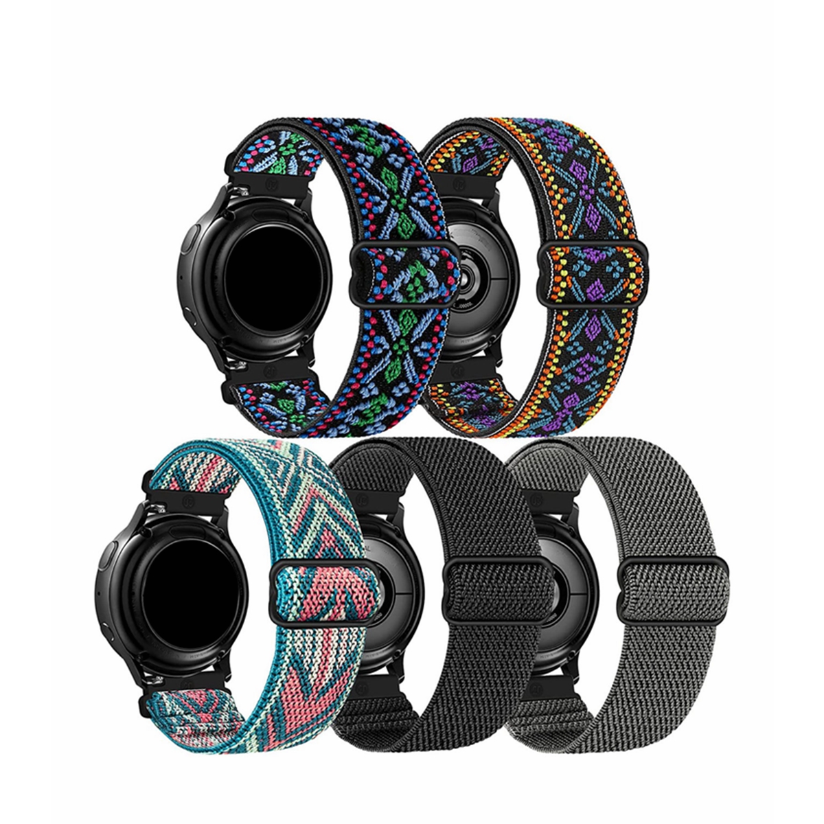 20mm 22mm Universal Nylon Strap for Samsung Watch 5/4/3 40mm/44mm Huawei Watch3/GT3 Sport Wristband Bracelet For Amazfit GTR 4