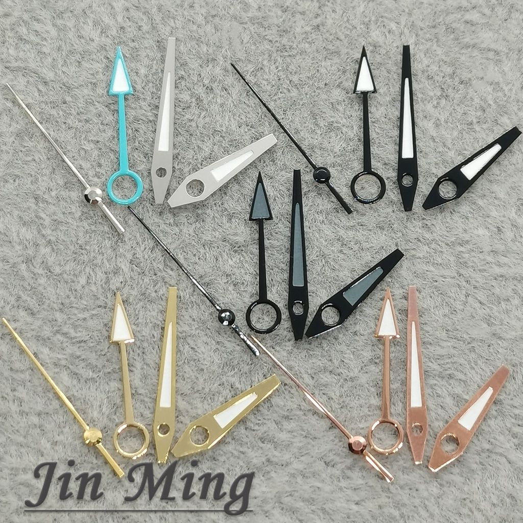 High Quality 4Pins GMT NH34 Hands Silver Black Gold 12.5*12.5*12*8 Green Luminous For NH34A NH35 Movement Watches Accessories