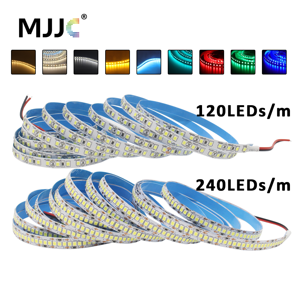 12V LED Strip SMD 2835 0.5M 1M 3M 5M LED Stripe Tape Light 120LED/M 240LED/M Warm White Flexible Strip Ribbon Home Decor Light