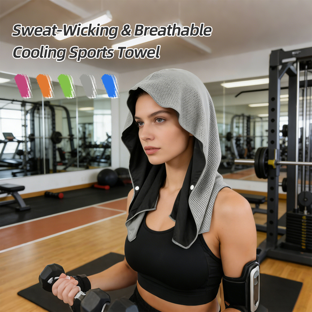 Instant Cooling Cooling Towel Soft Breathable Quick Dry for Sports Running Yoga Gym Men Women