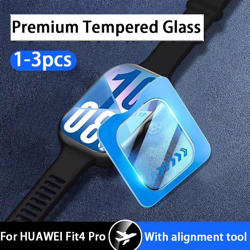 3PCS Tempered Glass For Huawei Watch Fit 4 Pro Premium Easy Install Screen Protector For Huawei Watch Fit 4 Pro Protective Glass