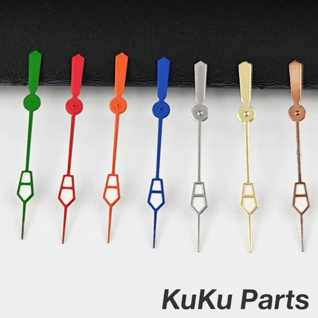 NH35 Diving Second Hand 12.5MM Silver Gold Black Red Green Blue Hands Luminous Watches Needles Fit NH34 NH35 NH36 NH38 Movement