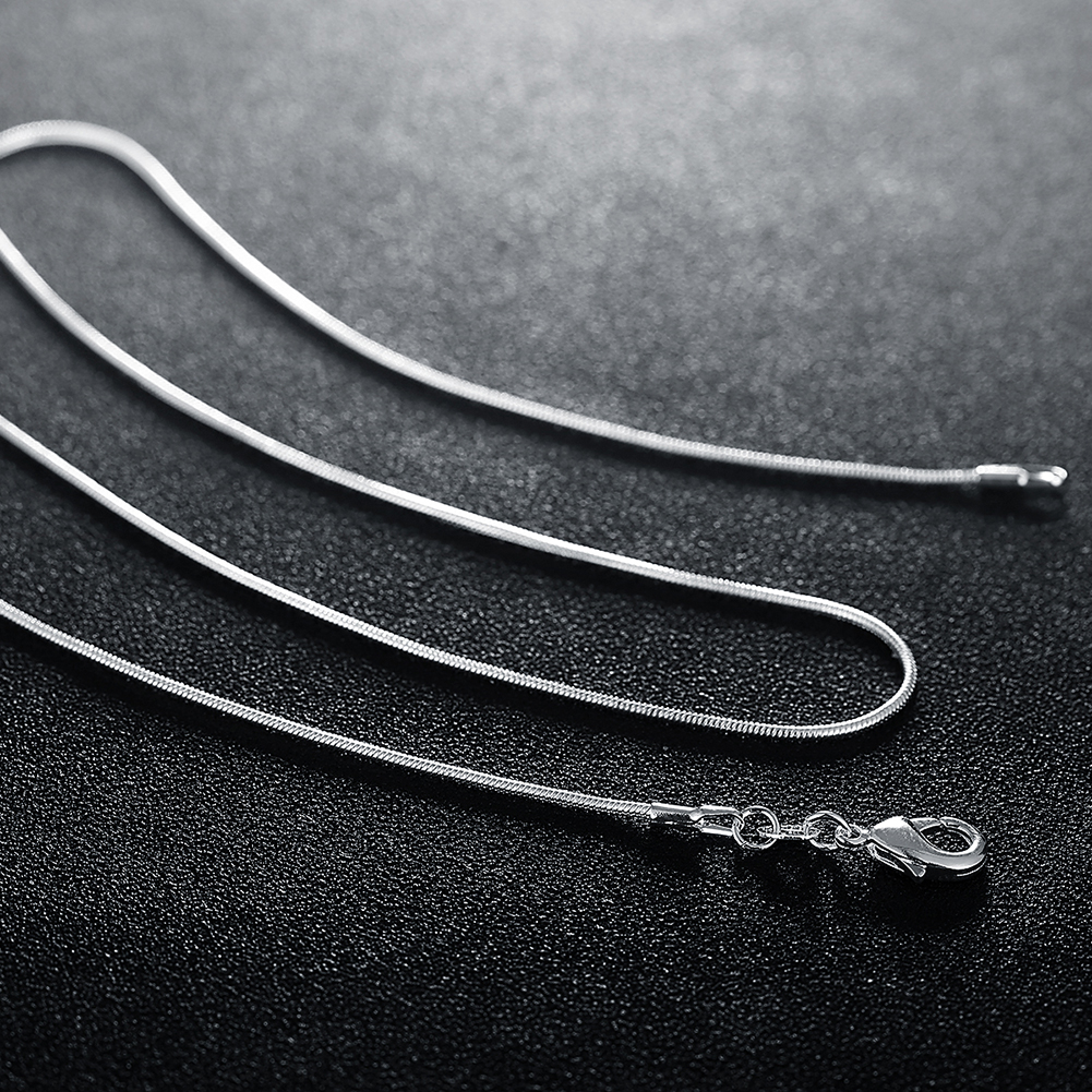 High Quality Fashion Hot Sell Snake Chain Silver Color Ladies`Snake Necklaces Jewelry Gift Wholesale