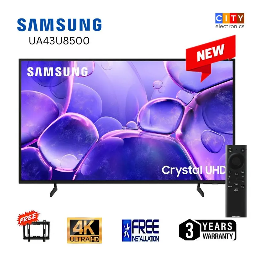 SAMSUNG 43 Ultra Hd 4K Smart Led Tv With Bluetooth & Google Voice Assistant UA43U8500