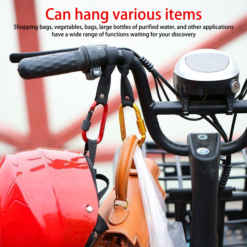 1/2PCS Electric Scooter Front Hook Aluminum Alloy Handlebar Hook For Bicycle Baby Stroller D-hook Hanger Motorcycle Hook