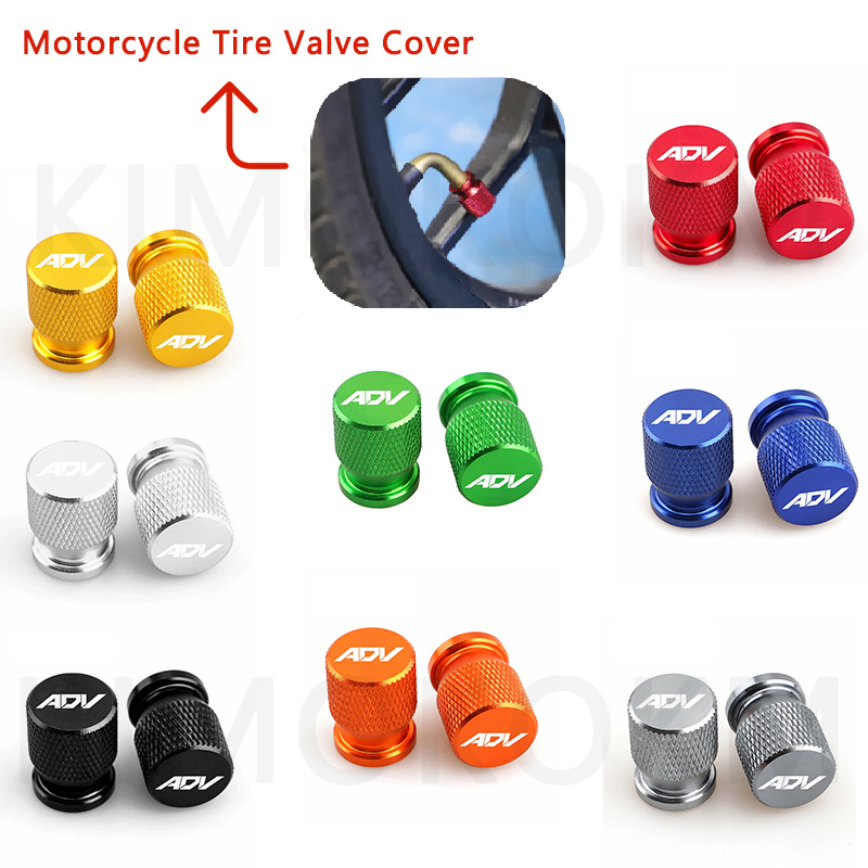 2PCS Motorcycle Universal Aluminium Alloy Tire Valve Cover Cap CNC Accessories For Honda ADV350 ADV150 ADV160 ADV 350 150 160
