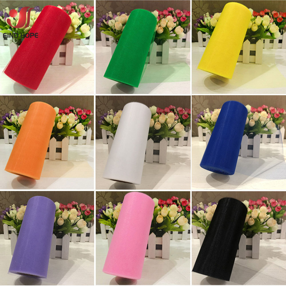 Festive Tulle Spool 15cm X 10 Yards Organza for Halloween Party Supplies Tutu Skirt Girl Baby Shower DIY Wedding Decor
