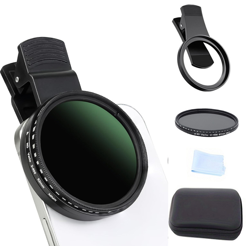 52mm/67mm Lens Filter Adjustable Light Reduction Variable ND Filter iphone DSLRs Smartphones Vlog Photography Accessories