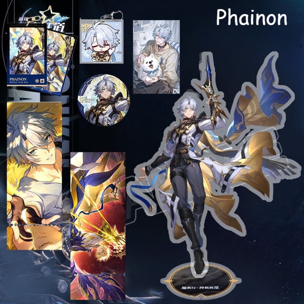 Honkai: Star Rail Anime Merch Pendant Phainon‌‌ Acrylic Stand Badge Small Card Backpack Desk Decoration Ornament for Fan pen gpt