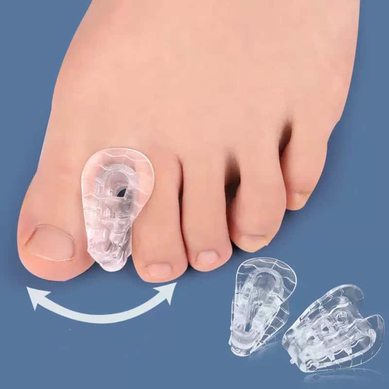1 Pair of Summer Silicone Toe Separators, Suitable for Both Men and Women, Prevent Toe Overlap, Suitable for Daily Use at Home and Travel