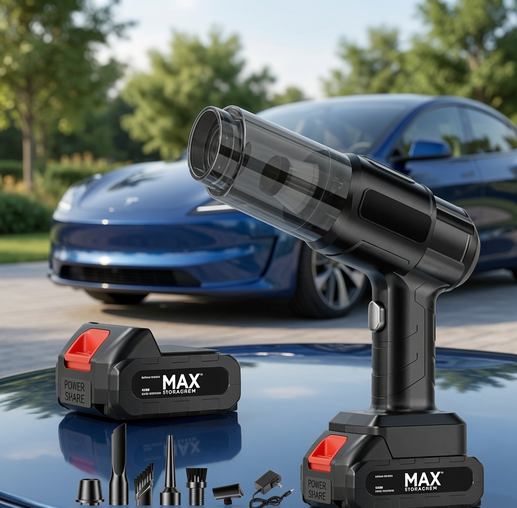 Portable Wireless Car Vacuum Cleaner Handheld Cordless 5000Pa-B