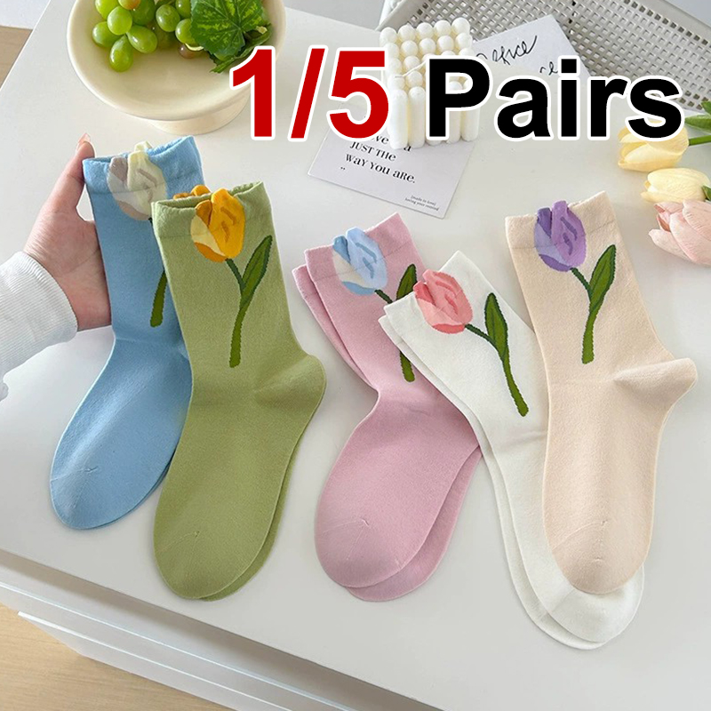 5/10 Pairs Women Polka Dot Pattern Transparent Invisible Socks Sweat Absorbing Breathable Soft Comfortable Casual Socks