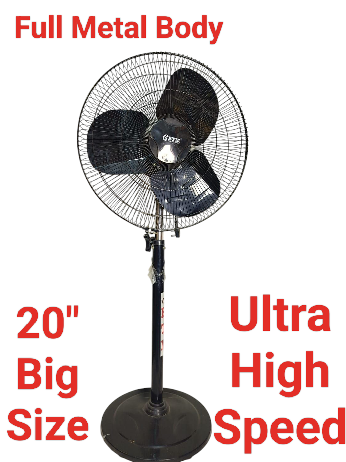 Best heavy duty industrial 20 inch fan with 180 degree oscillation moving 180 degree with heavy metal body Circulator Turboforce Pedestal Fan 20 " inch Farata Stand Fan | 120 Degree Oscillation | Top rated Metal Body electric big fan with big size blade