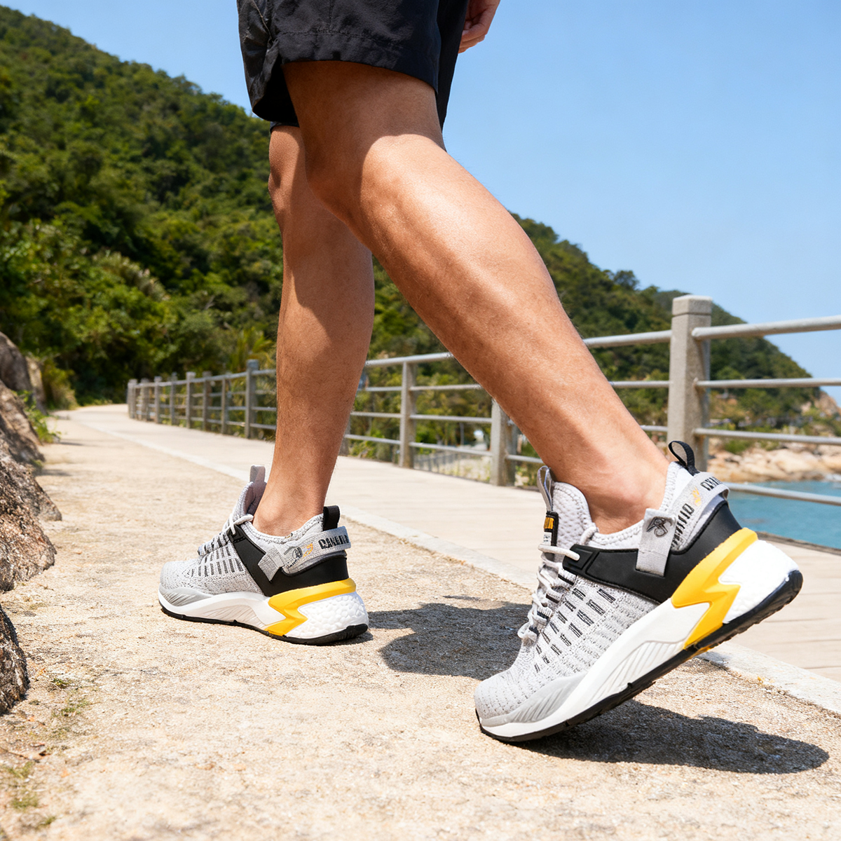Baasploa Running Shoes Men Fashion Training Shoes Breathable Lightweight Sneakers Non-Slip Track Tennis Walking Shoes