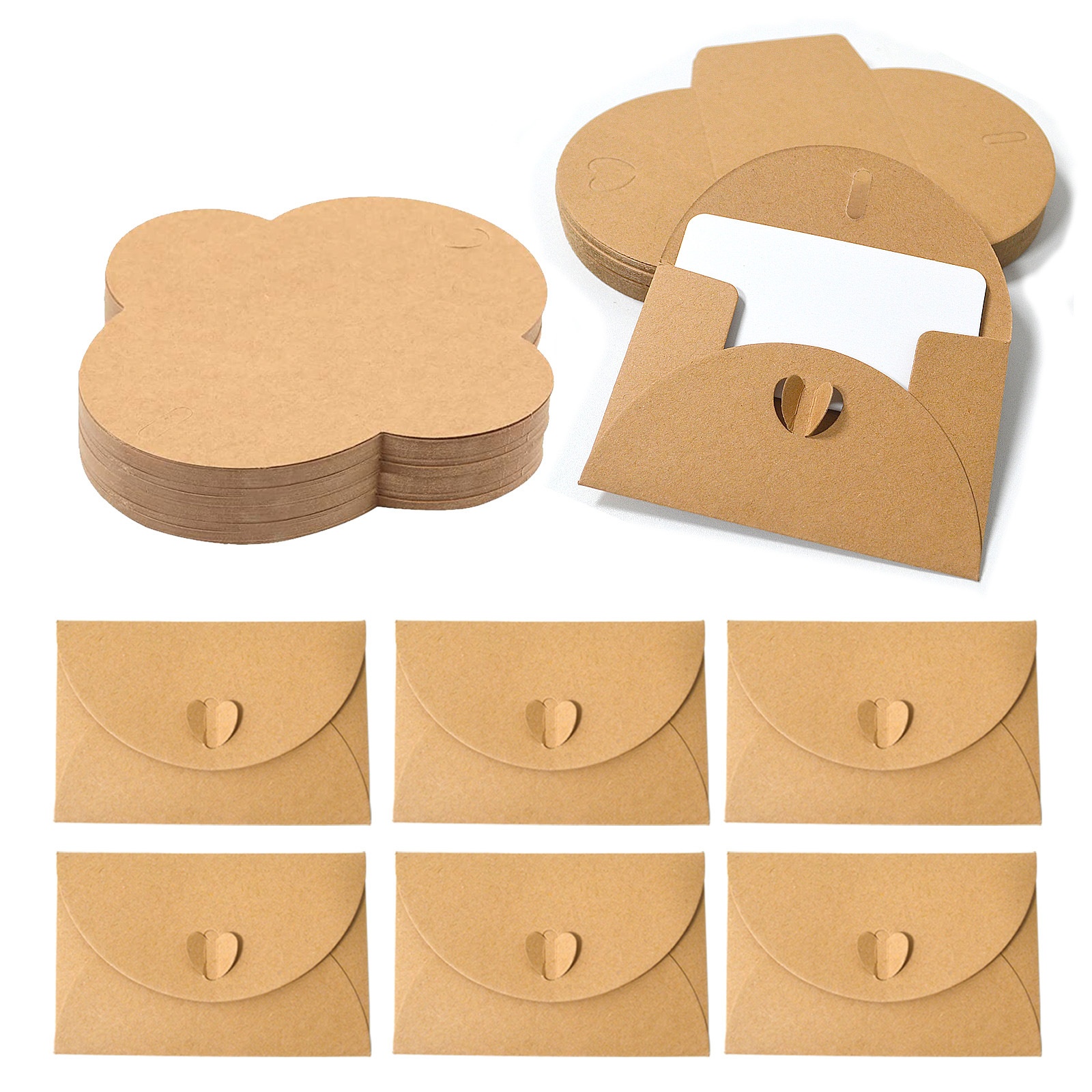 10/30/50 sets, cardboard love letter envelopes, art, romance, creativity, festival, birthday, banquet envelopes