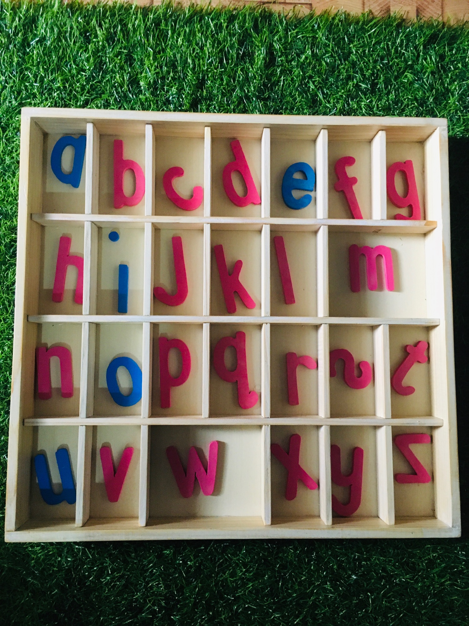 LMA Box Large Moveable Alphabets Box With Wooden lowercase Letters