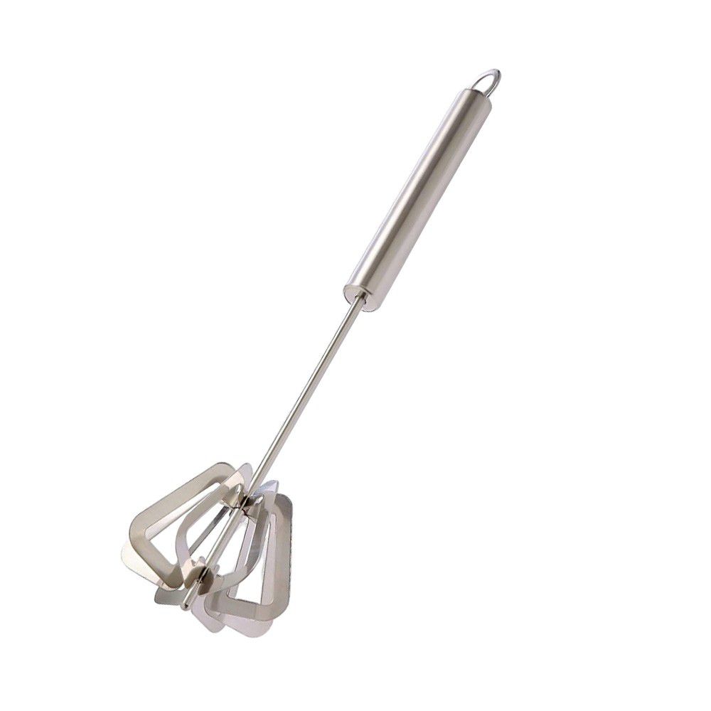 Power Free Stainless Steel Hand Push Whisk Blender