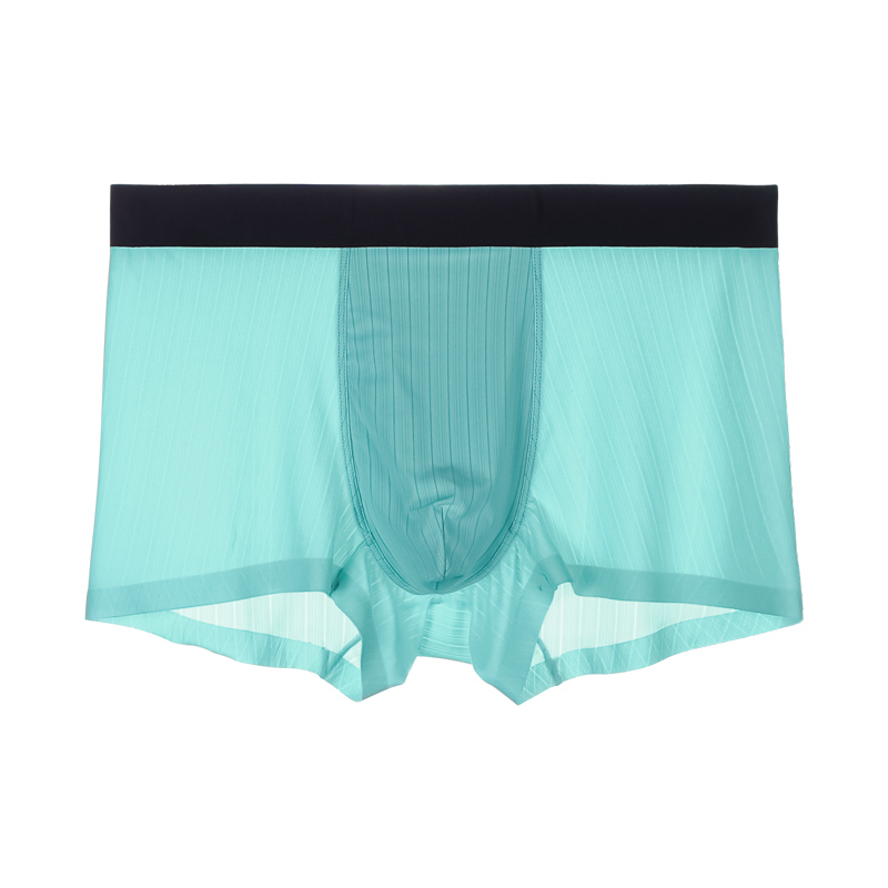 Underwear men ice silk personality youth trend summer boxer shorts ultra thin no trace breathable anti-bacterial boxer shorts
