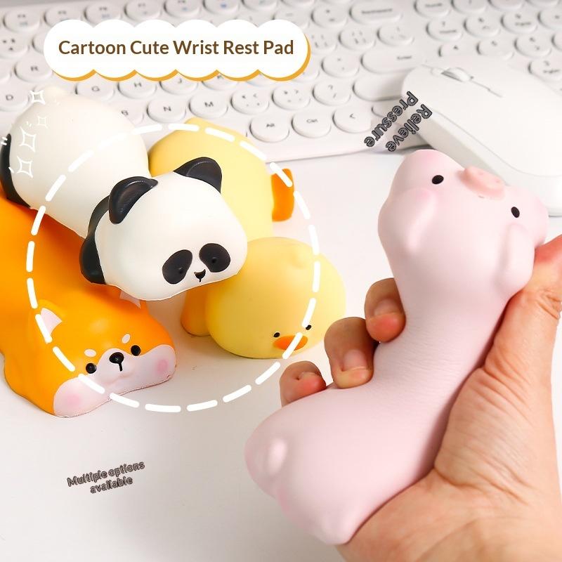 Ergonomic Mouse Pad with Gel Wrist Support Premium Lycra Fabric Non-Slip for Office Gaming Desk Accessories