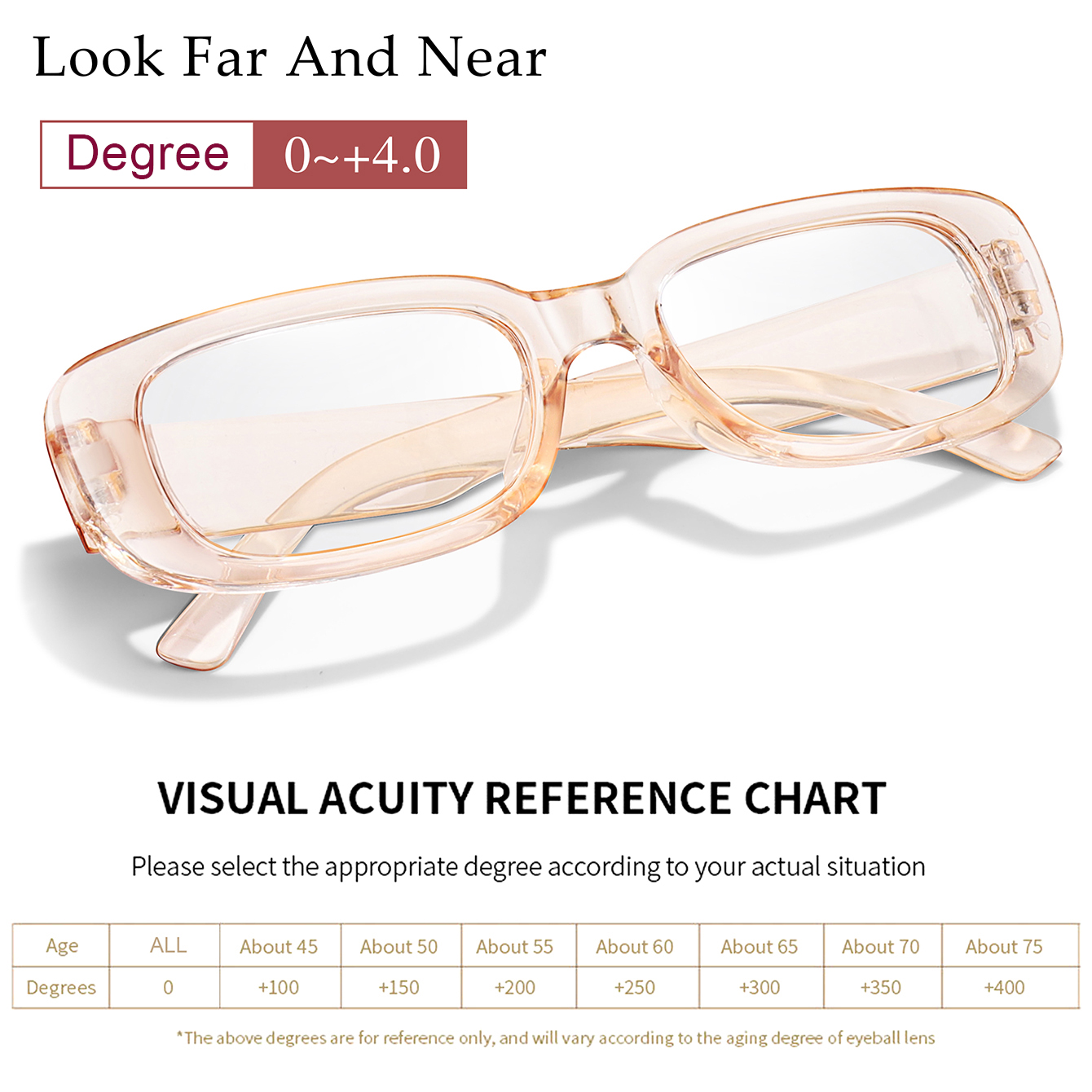 Women Men Presbyopic Eyewear Small Rectangle Classic Vintage Far Sight Glasses Fashion Surf The Web Reading Glasses