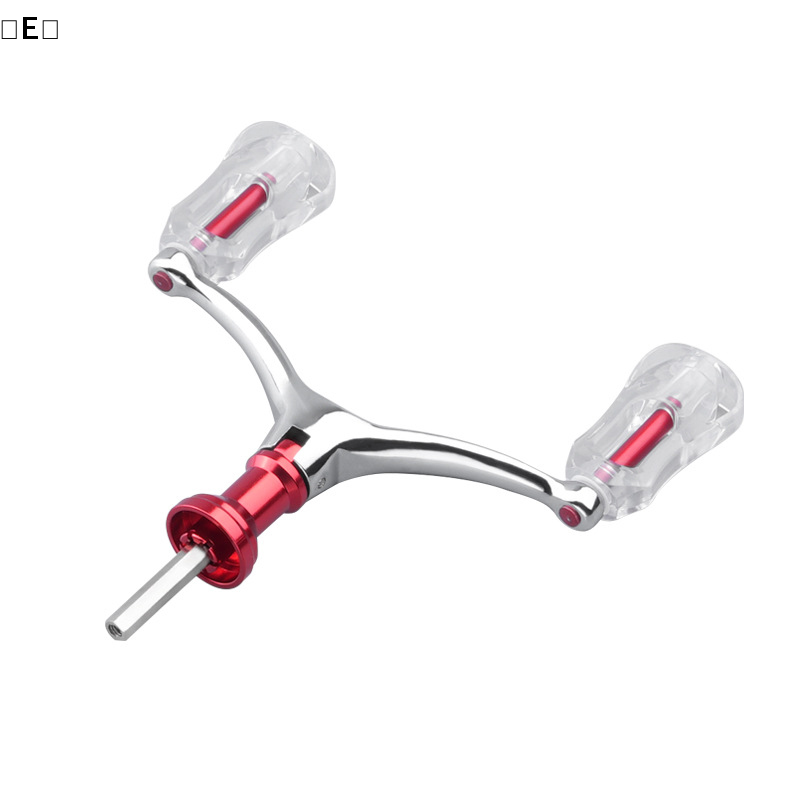〔E〕High Quality Spinning Fishing Reel Spare Double Handle Aluminum Alloy Foldable Multiple Colors Hollow Grip Handle〔Winter5〕