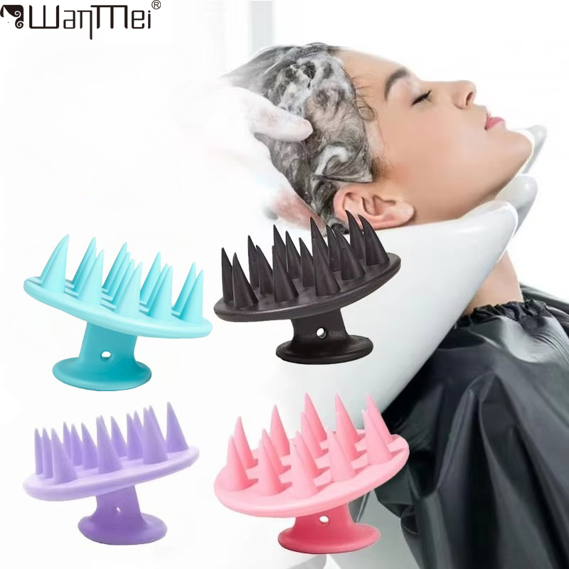 Portable Head Body Silicone Shampoo Brush Hair Washing Comb Care Tool Shower Massage