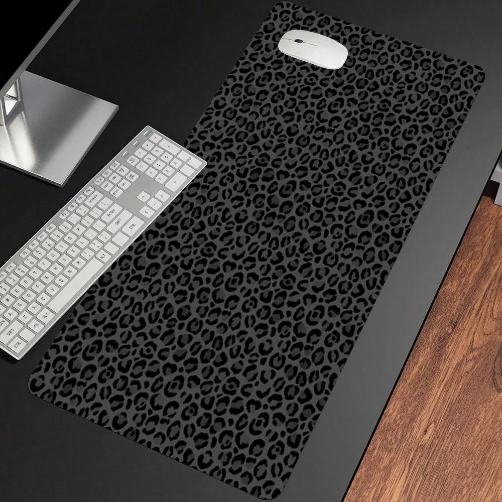Wild leopard print super large mouse pad non-slip bottom gaming office computer desk pads thickened wear-resistant carpet