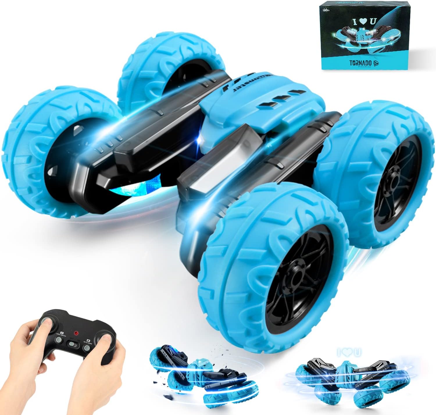 Rechargeable Remote Control High Speed Ninja Stunt Car.